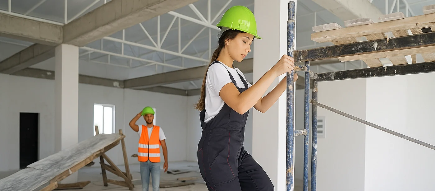 Construction workers during a drywall installation project—Drywall Express Services ensures safety and quality in every step. How to Choose the Right Drywall Contractor.