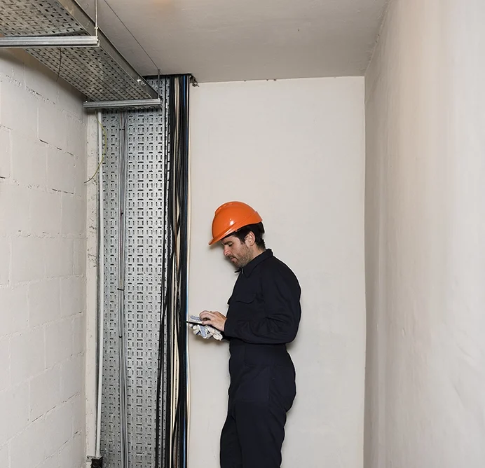Site inspection during commercial drywall services Innisfil by Express Drywall Services.