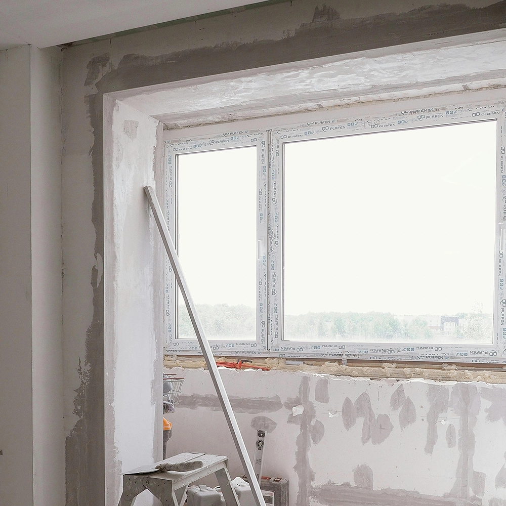 Window wall drywall repair in home by Express Drywall Services