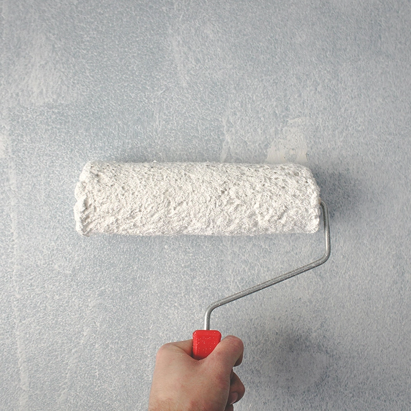 Express Drywall Services roller used for priming and painting residential wall surface