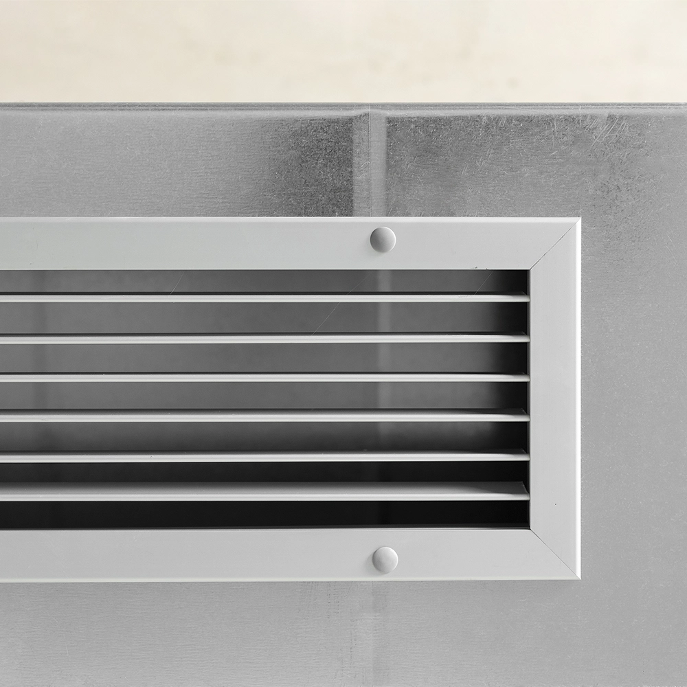 Express Drywall Services replaces bulky grilles with updated Aria vents installation for improved form and function.