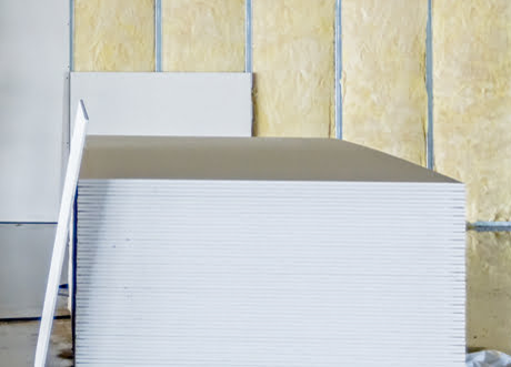 Fire-resistant drywall installation with insulation by Express Drywall Services