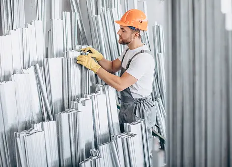Framing components prepared for shaft wall assembly installation