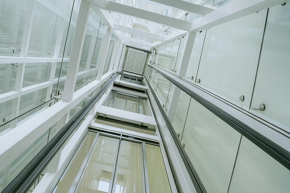 Interior shaft showing commercial shaft wall assembly in Toronto by Express Drywall Services.
