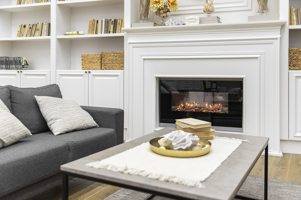 Elegant living room with fire-resistant drywall in Toronto by Express Drywall Services