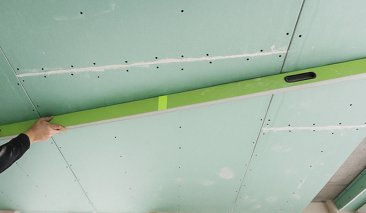 Commercial Moisture-Resistant Drywall Installation in Toronto – ceiling leveling by Express Drywall Services