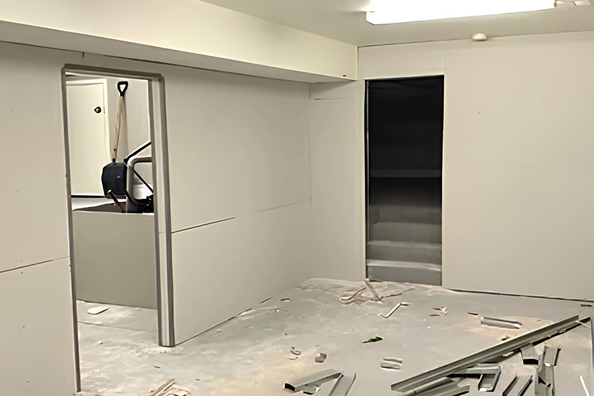 After drywall repair – finished interior with smooth walls – Express Drywall Services