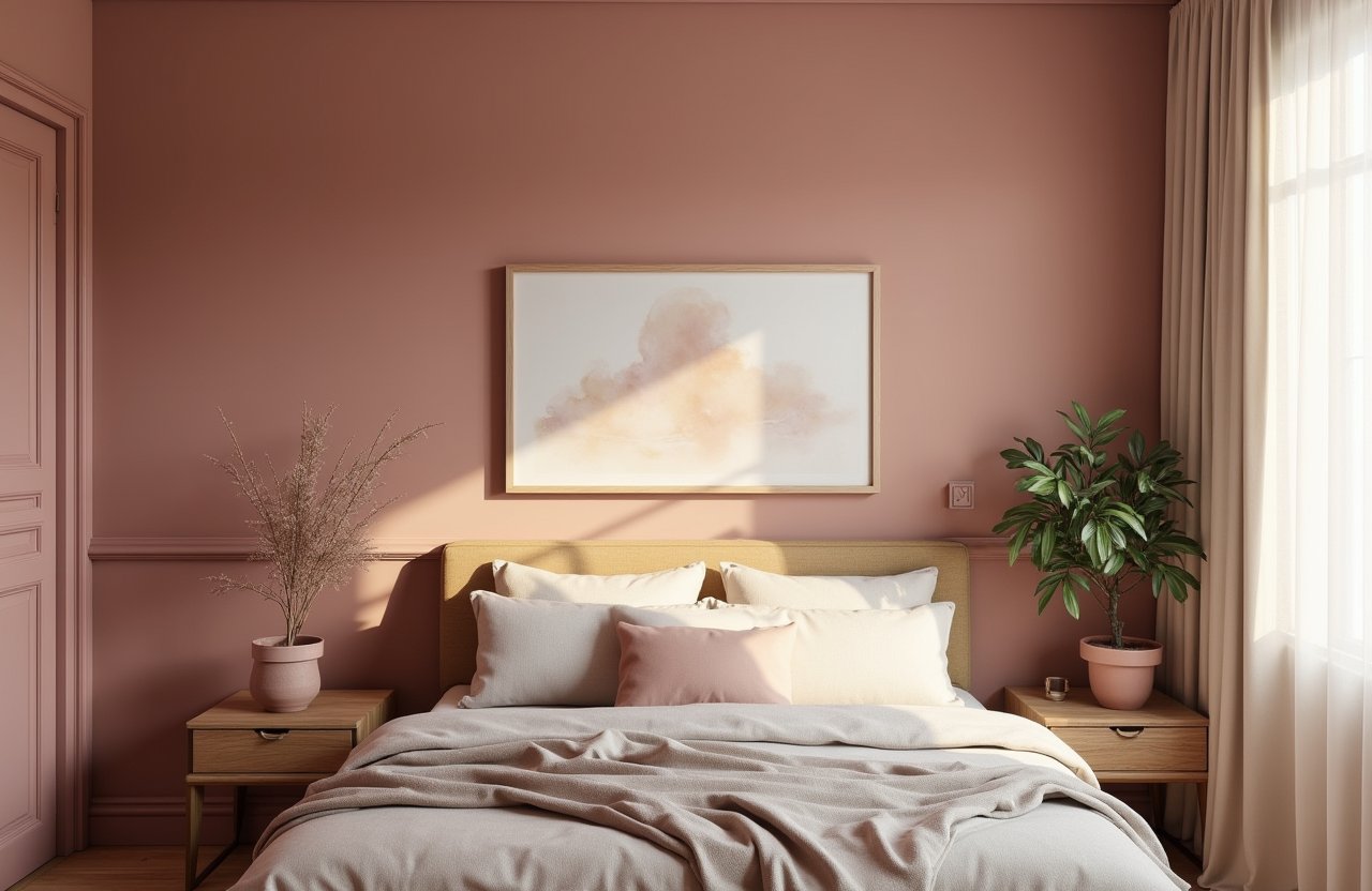 Muted rose bedroom interior design – Top Interior Paint Colors for Canadian Homes in 2025