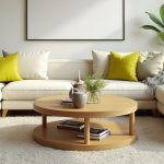 Bright Canadian living room with neutral paint and lime-green pillows – Top Interior Paint Colors for Canadian Homes in 2025