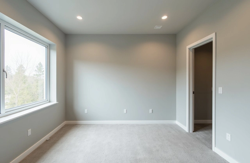 Bedroom interior after drywall installation in Richmond Hill by Express Drywall Services.