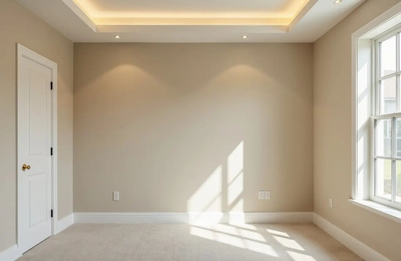 Finished room after priming and painting in Richmond Hill by Express Drywall Services.
