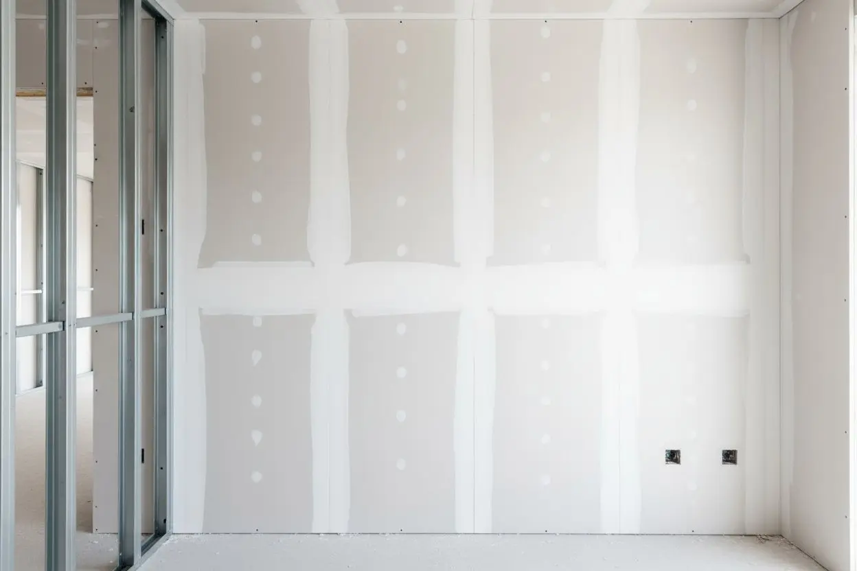 drywall installation in Brampton showing finished interior wall