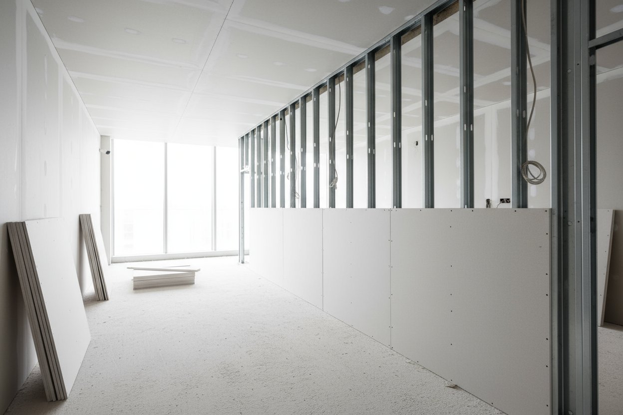 drywall installation in Mississauga during construction process