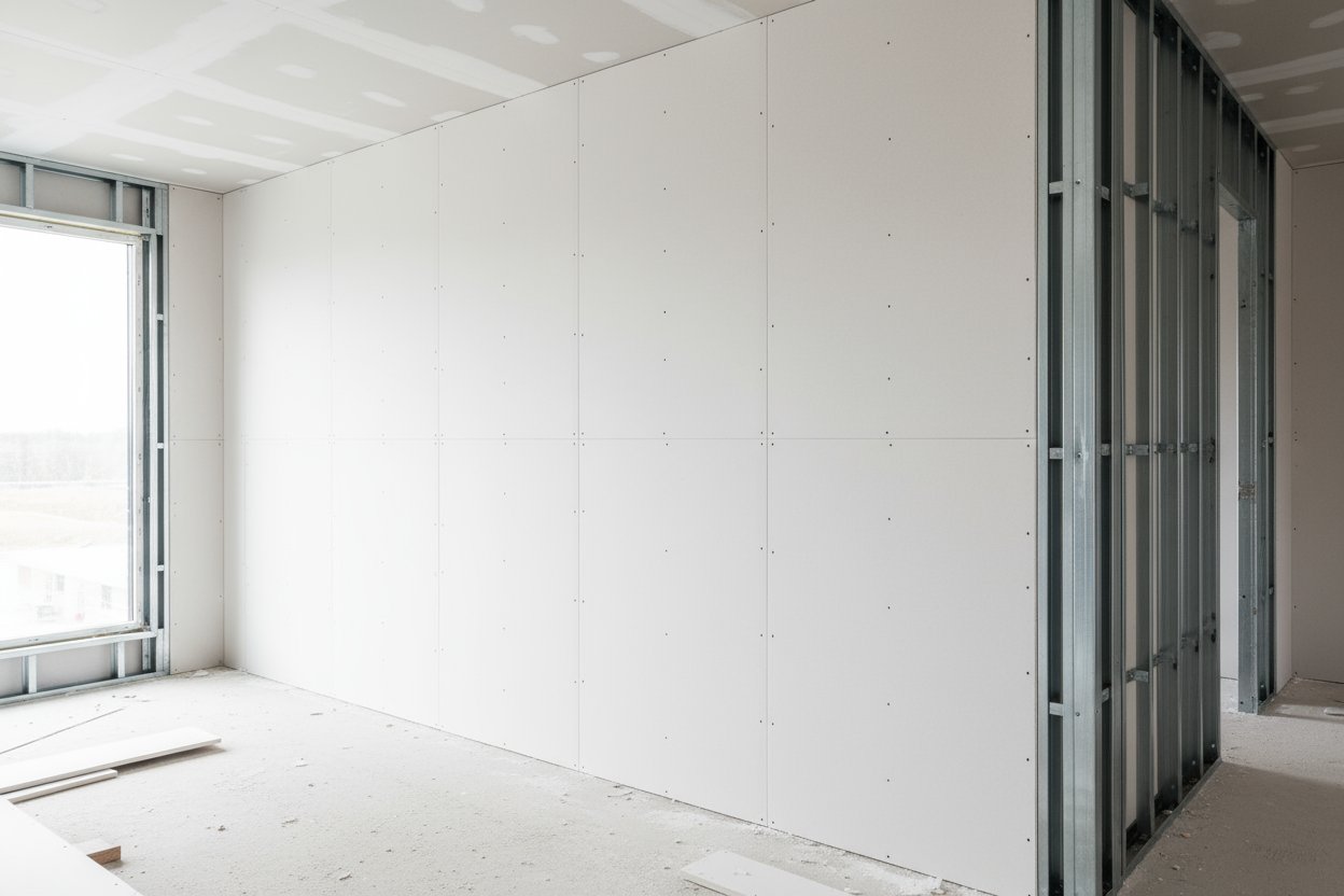 drywall installation in Mississauga with steel stud framing