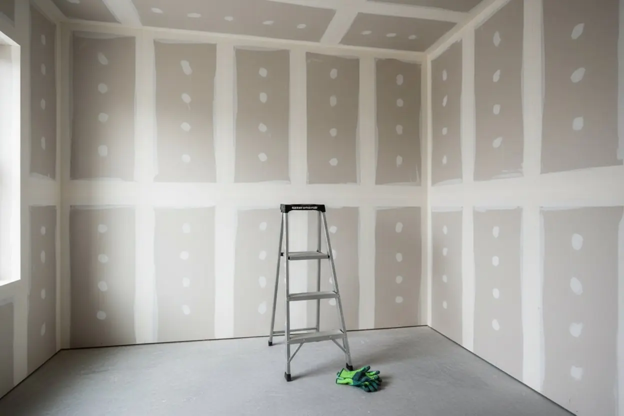 Finished drywall installation in Caledon by Express Drywall Services showing smooth walls and clean corners