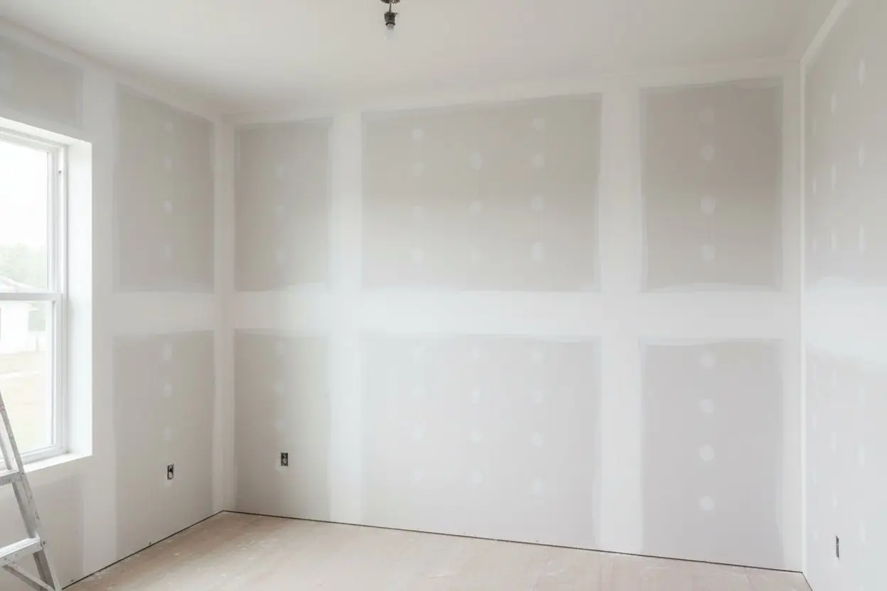 Drywall installation in Orillia by Express Drywall Services with evenly finished walls and clean seams