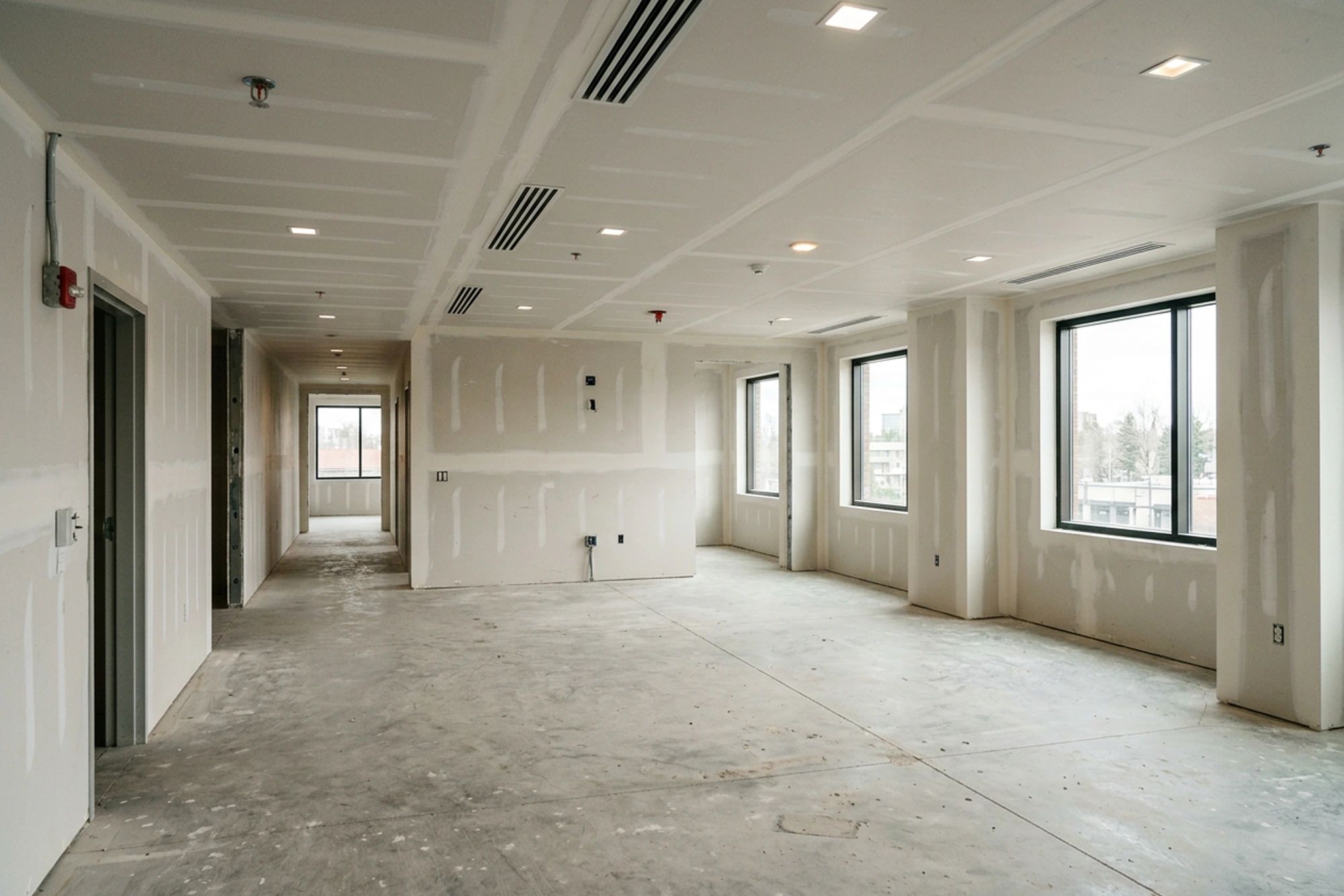 Commercial Fire-Resistant Drywall Installation in Midland, Ontario | Express Drywall Services