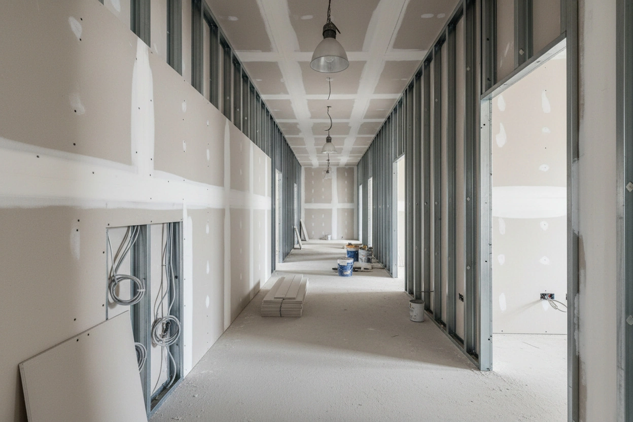 Commercial Fire-Resistant Drywall Installation in Oshawa (3)