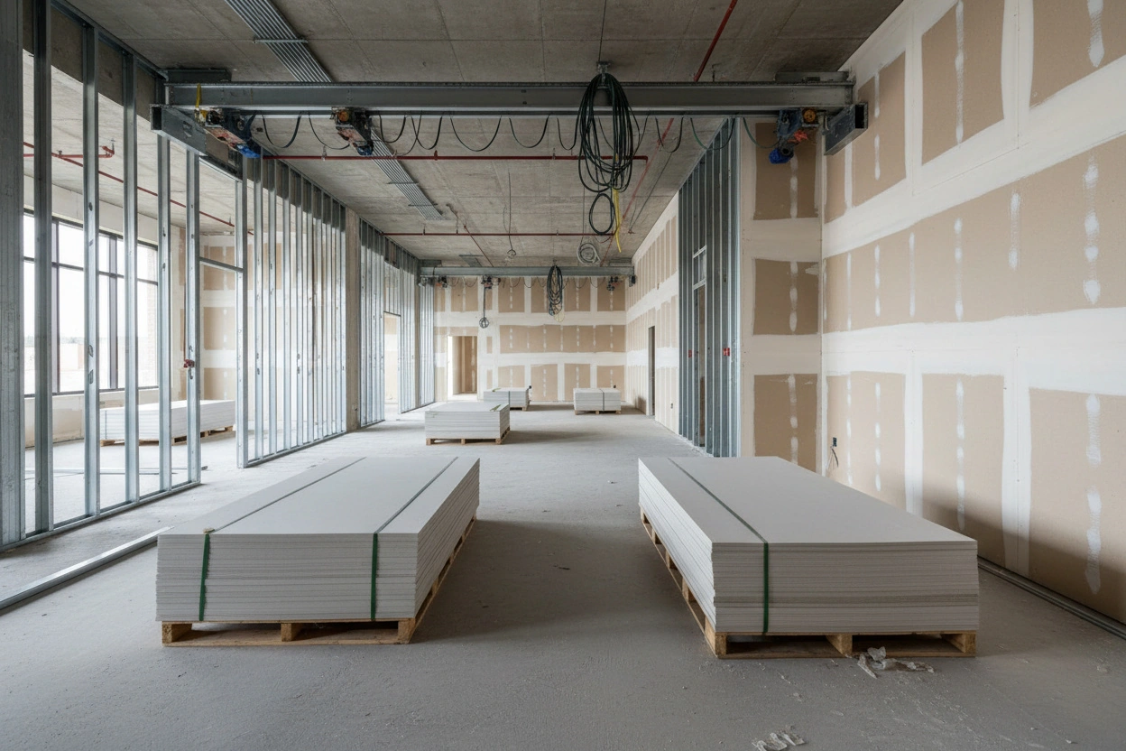Commercial Fire-Resistant Drywall Installation in Pickering (3)