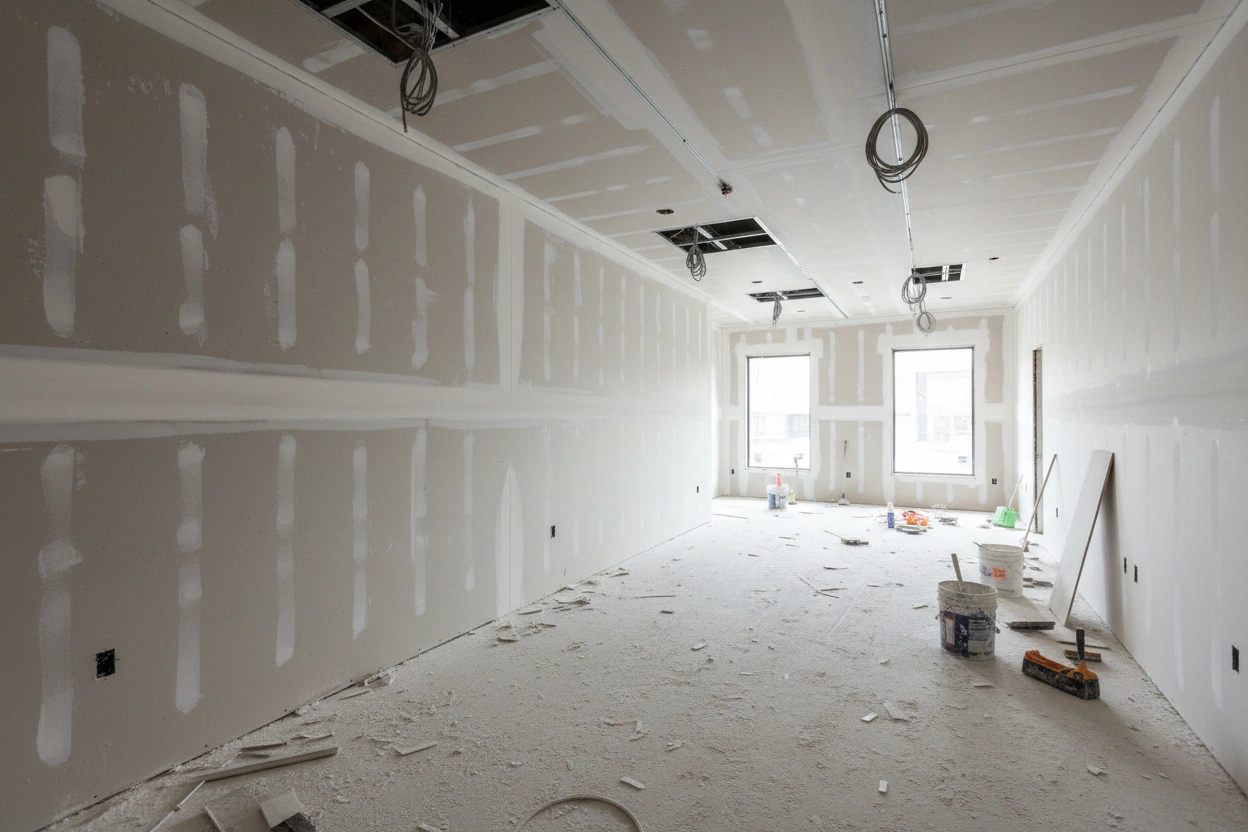 Commercial Fire-Resistant Drywall Installation in Oakville (4)