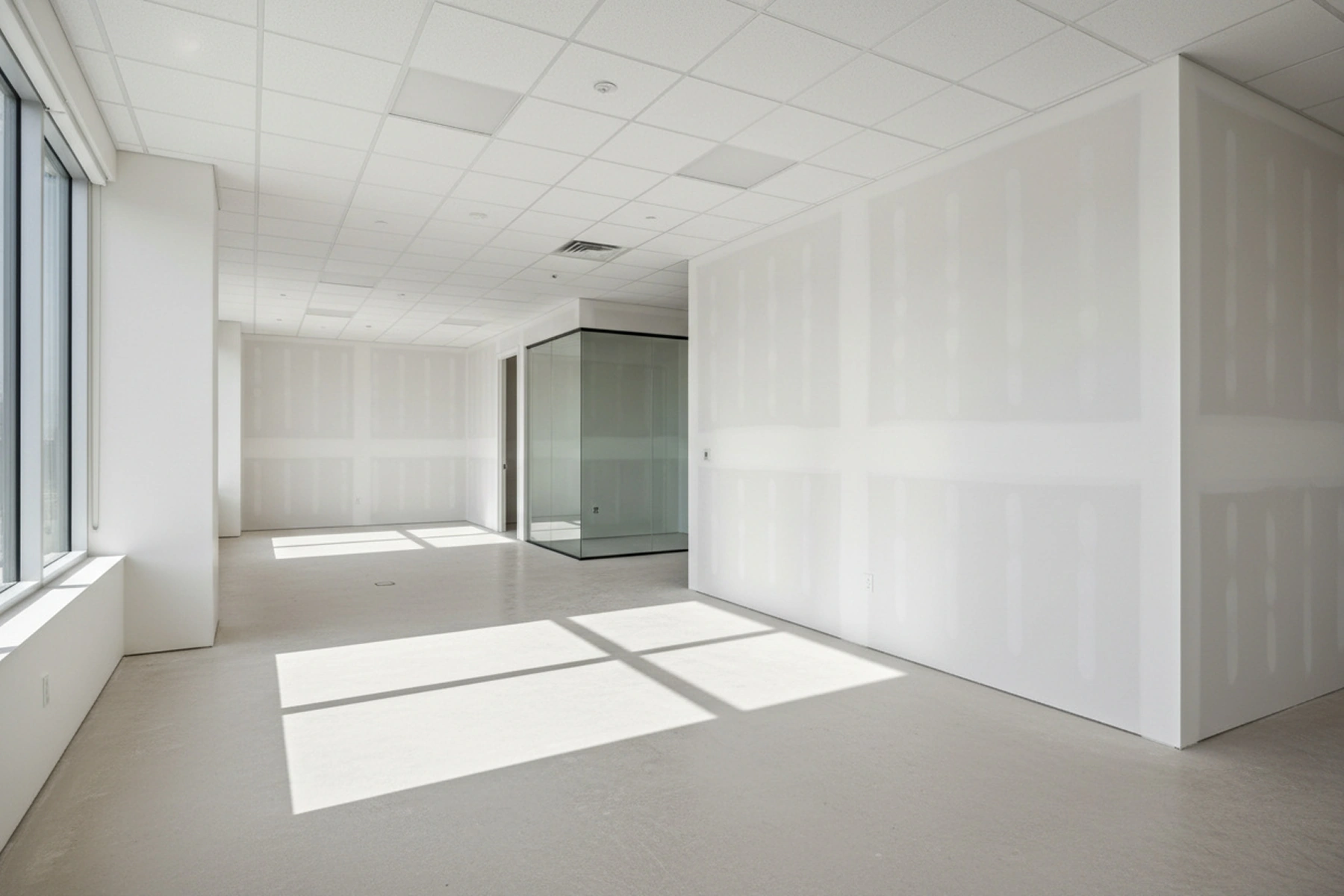 Commercial fire-resistant drywall installation in Hamilton, Ontario by Express Drywall Services