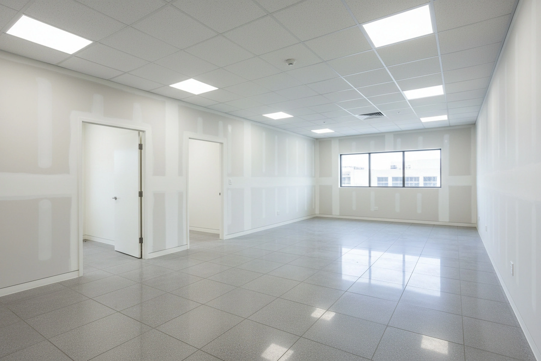 Commercial fire-resistant drywall installation in Georgina, Ontario by Express Drywall Services