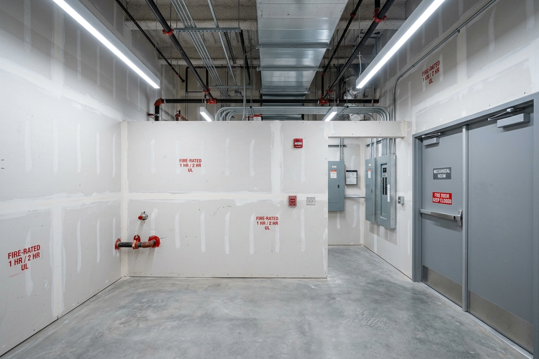 Commercial Fire-Resistant Drywall Installation (31)