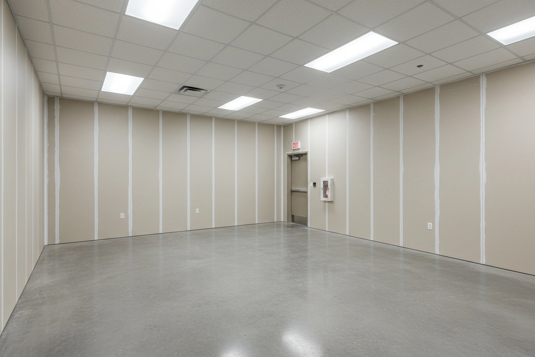 Commercial fire-resistant drywall installation in Nobleton, Ontario by Express Drywall Services