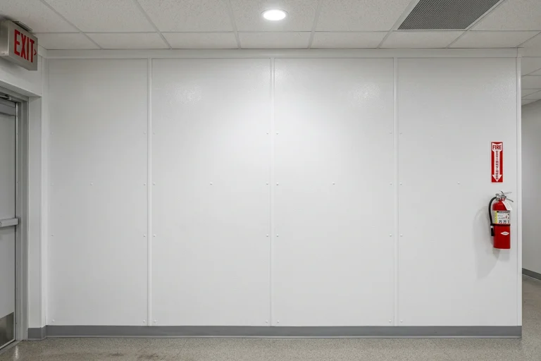 FRP wall panels installed in a commercial corridor in Ontario